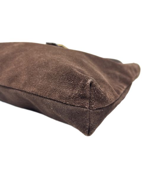 LAUREN RALPH LAUREN（ローレンラルフローレン）LAUREN RALPH LAUREN (ローレンラルフローレン) スウェードショルダーバッグ ブラウンの古着・服飾アイテム