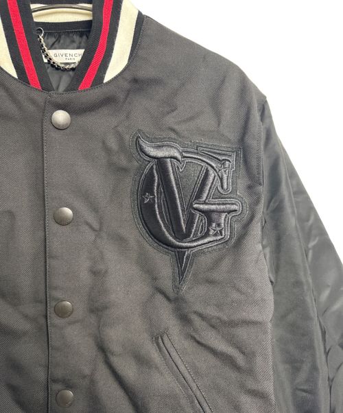 GIVENCHY（ジバンシィ）GIVENCHY (ジバンシィ) 刺繍ボンバージャケット ブラック サイズ:46の古着・服飾アイテム