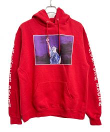 Champion（チャンピオン）の古着「プルオーバーパーカー」｜レッド