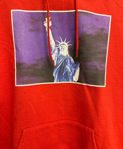 Champion（チャンピオン）Champion (チャンピオン) プルオーバーパーカー レッド サイズ:Lの古着・服飾アイテム