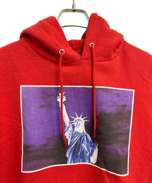 Champion（チャンピオン）Champion (チャンピオン) プルオーバーパーカー レッド サイズ:Lの古着・服飾アイテム