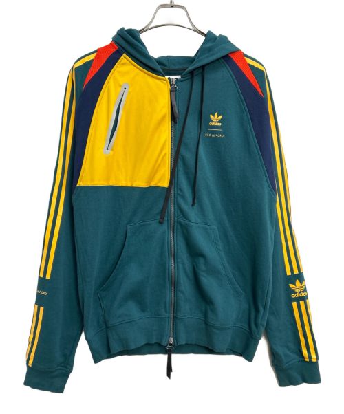 adidas（アディダス）adidas (アディダス) ジップパーカー マルチカラー サイズ:Lの古着・服飾アイテム