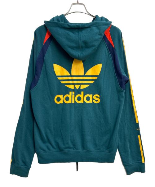 adidas（アディダス）adidas (アディダス) ジップパーカー マルチカラー サイズ:Lの古着・服飾アイテム