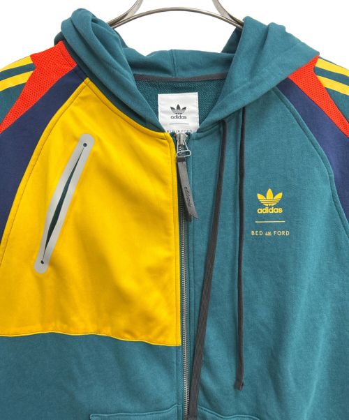 adidas（アディダス）adidas (アディダス) ジップパーカー マルチカラー サイズ:Lの古着・服飾アイテム