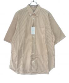 TOMORROW LAND（トゥモローランド）の古着「ストライプシャツ」｜ベージュ