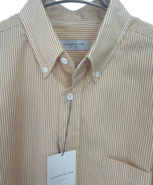 TOMORROW LAND（トゥモローランド）TOMORROW LAND (トゥモローランド) ストライプシャツ ベージュ サイズ:Sの古着・服飾アイテム
