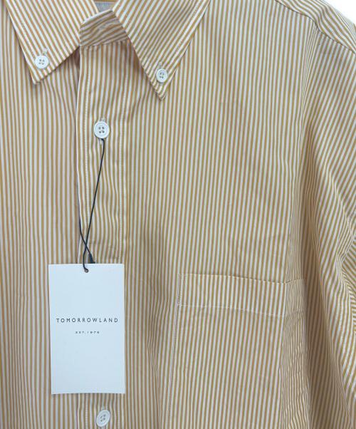 TOMORROW LAND（トゥモローランド）TOMORROW LAND (トゥモローランド) ストライプシャツ ベージュ サイズ:Sの古着・服飾アイテム