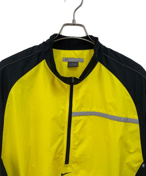 NIKE（ナイキ）NIKE (ナイキ) ナイロンハーフジッププルオーバー イエロー×ブラック サイズ:XLの古着・服飾アイテム