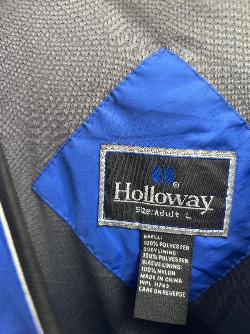 Holloway（ホロウェイ）Holloway (ホロウェイ) ナイロンプルオーバー ブルー×ブラック サイズ:Lの古着・服飾アイテム