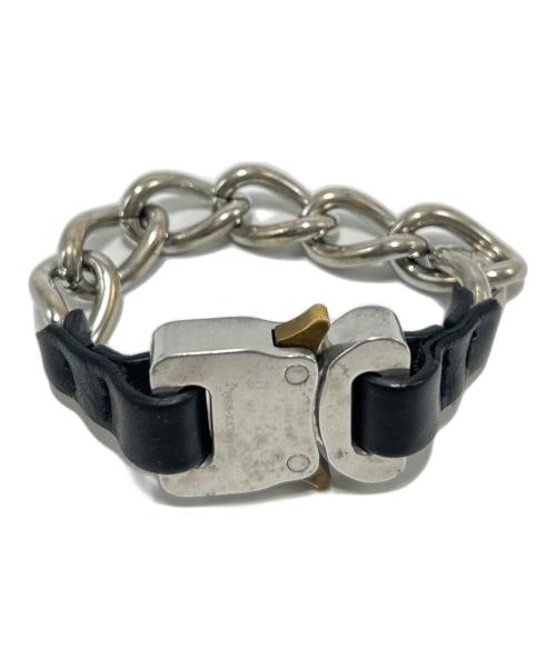 ALYX（アリクス）ALYX (アリクス) バックルチェーンブレスレット ブラック×シルバーカラーの古着・服飾アイテム