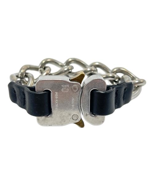 ALYX（アリクス）ALYX (アリクス) バックルチェーンブレスレット ブラック×シルバーカラーの古着・服飾アイテム