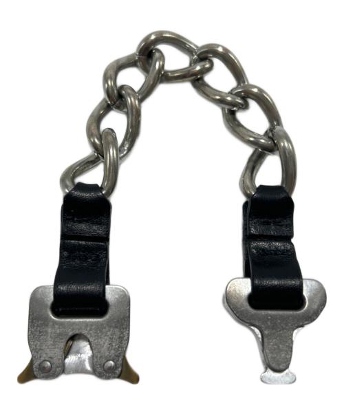 ALYX（アリクス）ALYX (アリクス) バックルチェーンブレスレット ブラック×シルバーカラーの古着・服飾アイテム