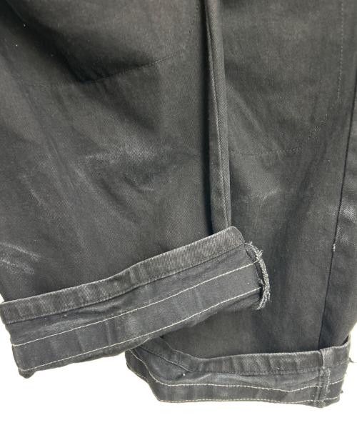 MARITHE+FRANCOIS GIRBAUD（マリテフランソワジルボー）MARITHE+FRANCOIS GIRBAUD (マリテフランソワジルボー) デニムシャトルパンツ ブラック×アイボリー サイズ:W38の古着・服飾アイテム