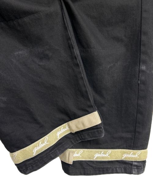 MARITHE+FRANCOIS GIRBAUD（マリテフランソワジルボー）MARITHE+FRANCOIS GIRBAUD (マリテフランソワジルボー) デニムシャトルパンツ ブラック×アイボリー サイズ:W38の古着・服飾アイテム