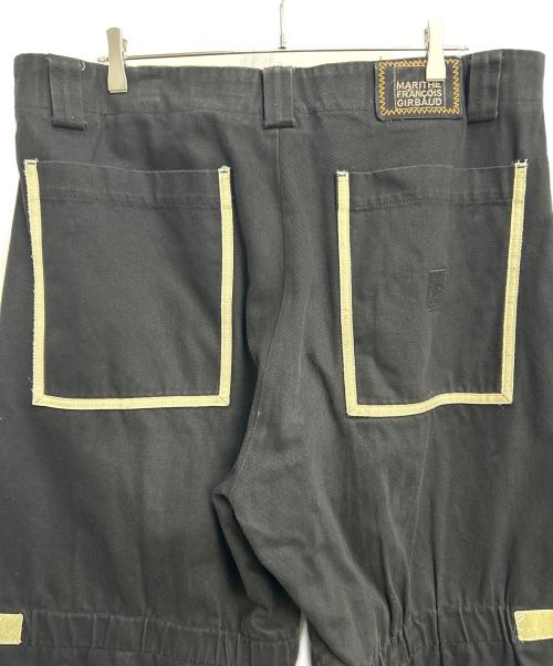 MARITHE+FRANCOIS GIRBAUD（マリテフランソワジルボー）MARITHE+FRANCOIS GIRBAUD (マリテフランソワジルボー) デニムシャトルパンツ ブラック×アイボリー サイズ:W38の古着・服飾アイテム