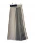 UNITED TOKYO (ユナイテッドトーキョー) ストレンジプリーツロングスカート ベージュ×グレー サイズ:1：7000円