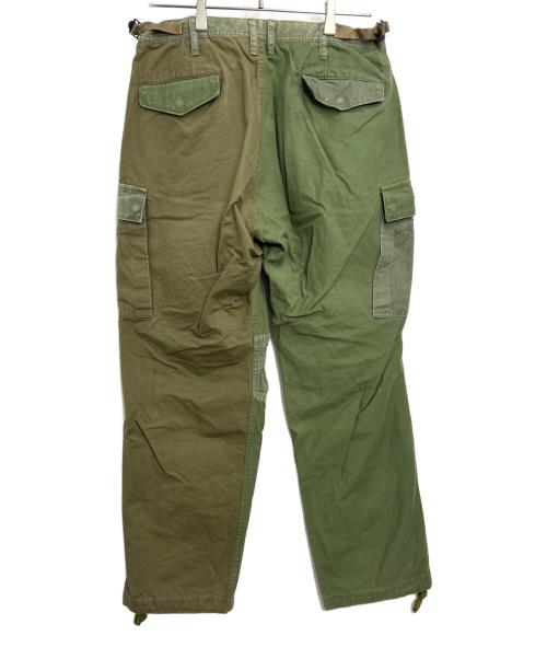 FDMTL（ファンダメンタル）FDMTL (ファンダメンタル) パッチワークカーゴパンツ カーキ サイズ:W30の古着・服飾アイテム