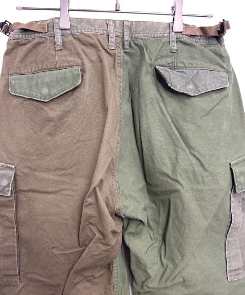 FDMTL（ファンダメンタル）FDMTL (ファンダメンタル) パッチワークカーゴパンツ カーキ サイズ:W30の古着・服飾アイテム