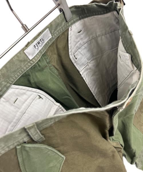 FDMTL（ファンダメンタル）FDMTL (ファンダメンタル) パッチワークカーゴパンツ カーキ サイズ:W30の古着・服飾アイテム