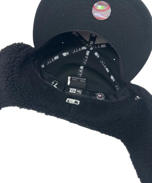 New Era（ニューエラ）New Era (ニューエラ) ドッグイヤーキャップ ブラック サイズ:71/2の古着・服飾アイテム