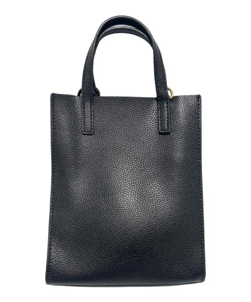 MARC JACOBS（マークジェイコブズ）MARC JACOBS (マーク ジェイコブス) レザーショルダーバッグ ブラックの古着・服飾アイテム