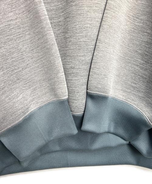 KOLOR（カラー）KOLOR (カラー) バイカラーオーバーサイズスウェットトレーナー グレー×グリーン サイズ:2の古着・服飾アイテム