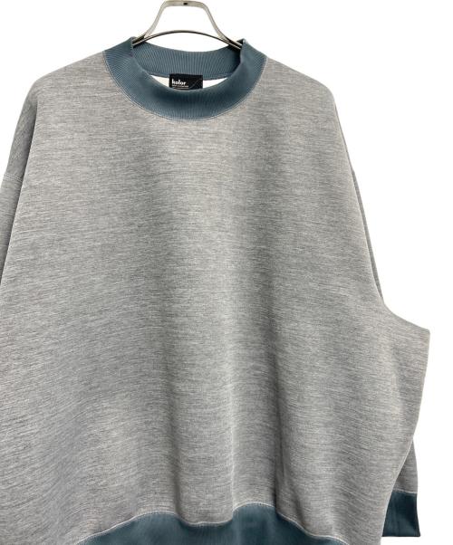 KOLOR（カラー）KOLOR (カラー) バイカラーオーバーサイズスウェットトレーナー グレー×グリーン サイズ:2の古着・服飾アイテム