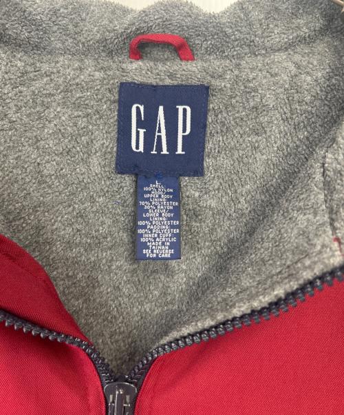 GAP（ギャップ）GAP (ギャップ) ナイロンジャケット レッド×グレー サイズ:Lの古着・服飾アイテム
