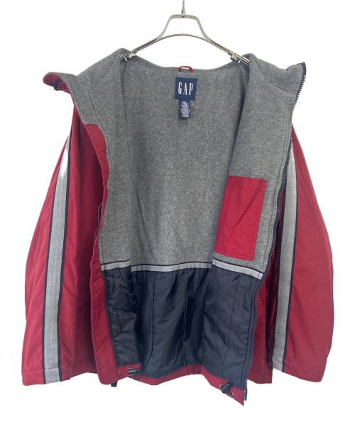 GAP（ギャップ）GAP (ギャップ) ナイロンジャケット レッド×グレー サイズ:Lの古着・服飾アイテム