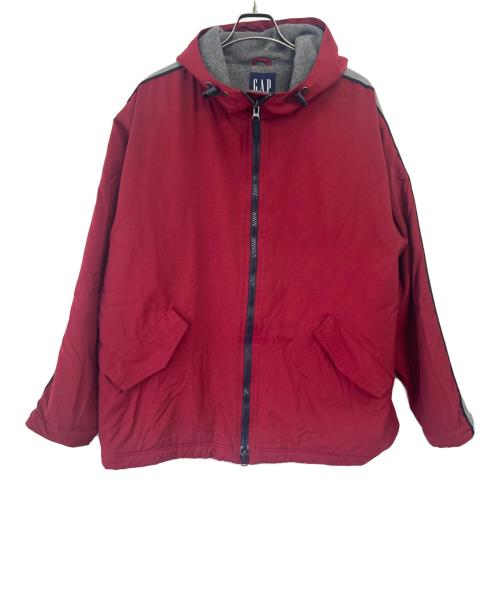 GAP（ギャップ）GAP (ギャップ) ナイロンジャケット レッド×グレー サイズ:Lの古着・服飾アイテム