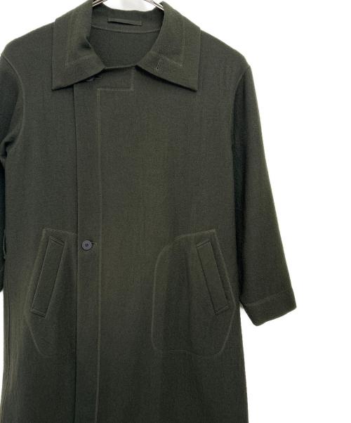 ISSEY MIYAKE（イッセイミヤケ）ISSEY MIYAKE (イッセイミヤケ) ロングコート オリーブ サイズ:3の古着・服飾アイテム