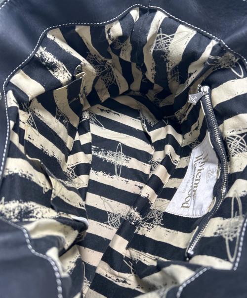 Vivienne Westwood（ヴィヴィアンウエストウッド）Vivienne Westwood (ヴィヴィアンウエストウッド) 2WAYハンドバッグ ブラックの古着・服飾アイテム