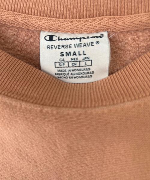 Champion REVERSE WEAVE（チャンピオン リバース ウィーブ）Champion REVERSE WEAVE (チャンピオン リバース ウィーブ) MoMA (モマ) スウェット キャニオンレッド サイズ:Lの古着・服飾アイテム