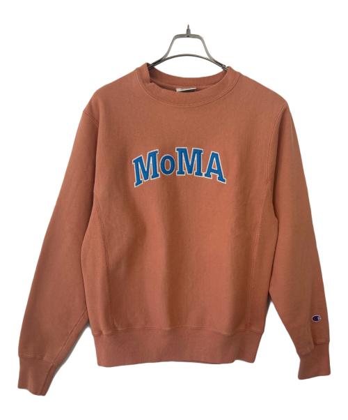 Champion REVERSE WEAVE（チャンピオン リバース ウィーブ）Champion REVERSE WEAVE (チャンピオン リバース ウィーブ) MoMA (モマ) スウェット キャニオンレッド サイズ:Lの古着・服飾アイテム