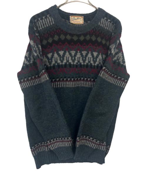 Brentwood（ブレントウッド）Brentwood (ブレントウッド) ヴィンテージモックネックニット ネイビー サイズ:Lの古着・服飾アイテム