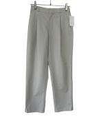 UNITED ARROWSユナイテッドアローズ）の古着「トロピカル クリース テーパード 2プリーツ パンツ」｜ベージュ