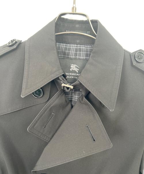 BURBERRY BLACK LABEL（バーバリーブラックレーベル）BURBERRY BLACK LABEL (バーバリーブラックレーベル) トレンチコート ブラック サイズ:Mの古着・服飾アイテム