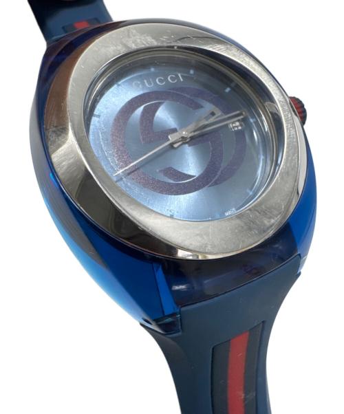 GUCCI（グッチ）GUCCI (グッチ) 腕時計 ブルーの古着・服飾アイテム