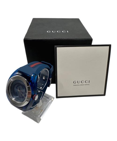 GUCCI（グッチ）GUCCI (グッチ) 腕時計 ブルーの古着・服飾アイテム