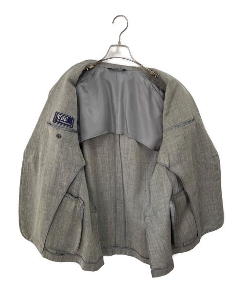 POLO RALPH LAUREN（ポロ・ラルフローレン）POLO RALPH LAUREN (ポロ・ラルフローレン) リネン混テーラードジャケット グレー サイズ:Mの古着・服飾アイテム