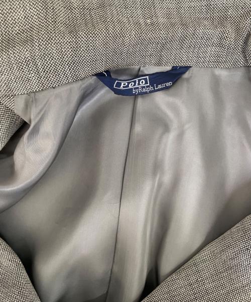 POLO RALPH LAUREN（ポロ・ラルフローレン）POLO RALPH LAUREN (ポロ・ラルフローレン) リネン混テーラードジャケット グレー サイズ:Mの古着・服飾アイテム