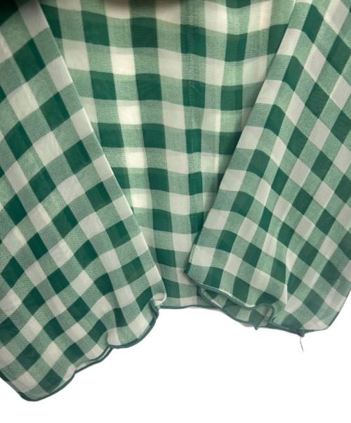 poppy tokyo（ポピートウキョウ）poppy tokyo (ポピートウキョウ) シースルーブラウス グリーン サイズ:FREEの古着・服飾アイテム