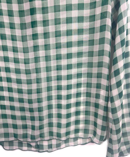 poppy tokyo（ポピートウキョウ）poppy tokyo (ポピートウキョウ) シースルーブラウス グリーン サイズ:FREEの古着・服飾アイテム