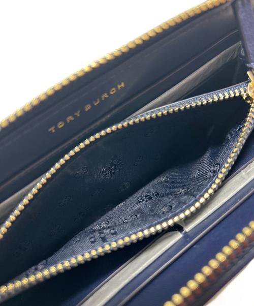TORY BURCH（トリーバーチ）TORY BURCH (トリーバーチ) 長財布 ネイビーの古着・服飾アイテム