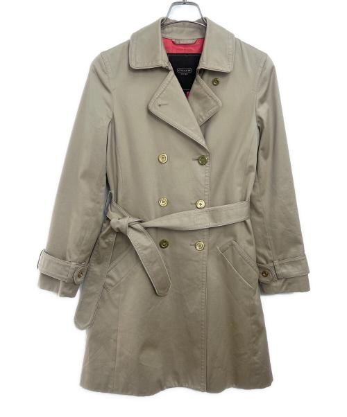 COACH（コーチ）COACH (コーチ) トレンチコート ベージュ サイズ:Sの古着・服飾アイテム