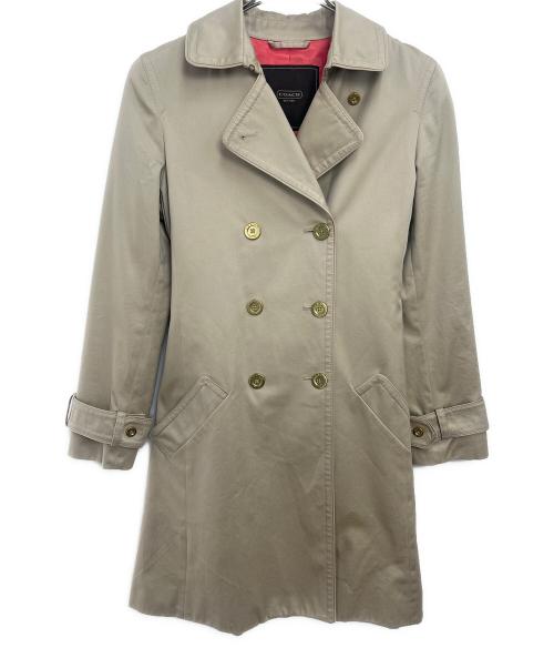 COACH（コーチ）COACH (コーチ) トレンチコート ベージュ サイズ:Sの古着・服飾アイテム