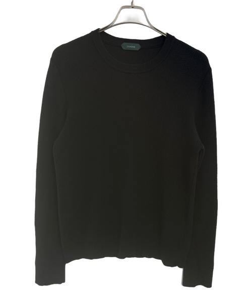 Zanone（ザノーネ）Zanone (ザノーネ) 12ゲージハニカムニット ブラック サイズ:50の古着・服飾アイテム