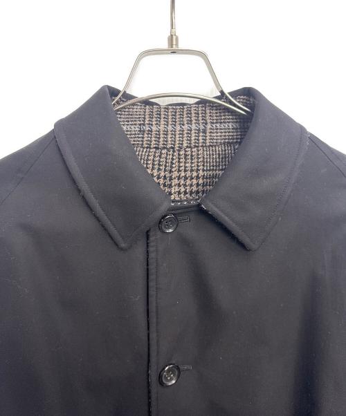 ANATOMICA（アナトミカ）ANATOMICA (アナトミカ) リバーシブルシングルラグランコート ブラック×ブラウン サイズ:48の古着・服飾アイテム
