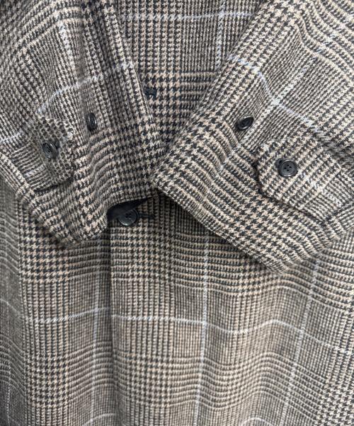 ANATOMICA（アナトミカ）ANATOMICA (アナトミカ) リバーシブルシングルラグランコート ブラック×ブラウン サイズ:48の古着・服飾アイテム