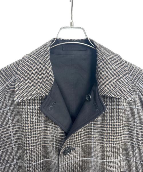 ANATOMICA（アナトミカ）ANATOMICA (アナトミカ) リバーシブルシングルラグランコート ブラック×ブラウン サイズ:48の古着・服飾アイテム